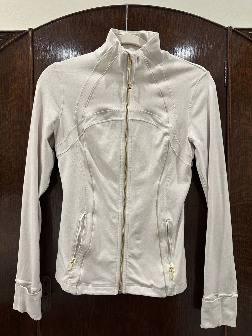 lululemon athletica Cream Full-Zip Athletic Jacket